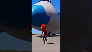 Baby Spider-Man Destory The Cargo Plane 😧#shortsfeed #youtubeshorts #gta5