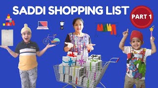 Saddi Shopping List | Entertainment video | Festive season sale | Family Video | Ekam Fateh Vlogs