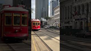 New Orleans Streetcar on the Canal St-Cemeteries Line