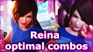 Reina optimal combo guide: launcher and counter hit max damage combos with explanations for Tekken 8