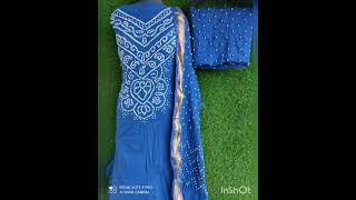 Latest Bandhini Dress Materials@stunningwear7951