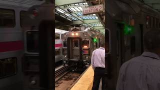 Arriving #trains of #Amtrak and #NJTransit at #Newark Penn Station, a great place for #trainwatching