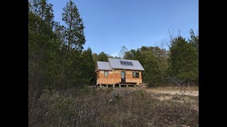 Siding a Small Off Grid Cabin