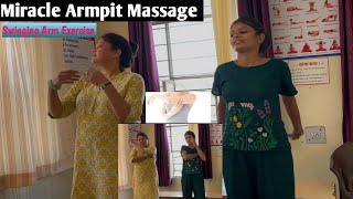 1 Minute Miracle Armpit Massage For Lymphatic Drainage & Arm Swing Exercise @yogaanytime_with_NK