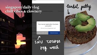 REGISTERING FOR COURSES AT SNU, making lentil patties, witnessing a beautiful sunset 🥺 / vlog