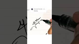 name signature #shorts #signature #firma #asmr