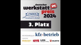 KFZ-Finder GbR: 3. Platz beim Deutschen Werkstattpreis 2024!