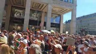 1 Agosto Berlino manifestazione contro misure restrittive