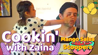 Cookin with Zaina - Mango Salsa Scoops