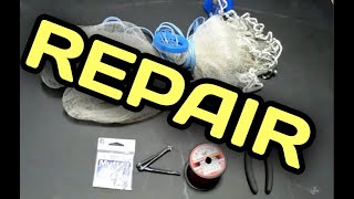 Repairing & Conditioning A Cast Net {A Down and Dirty, Quick Approach}