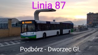 Autobusem po Szczecinie - Linia 87 (Podbórz - Dworzec Główny Owocowa) #1852