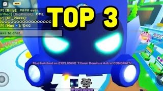 Top 3 Youtubers Hatching TITANIC Dominus Astra!!!