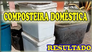 Composteira doméstica - Composteira com potes de sorvete - Mini composteira doméstica