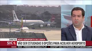 SIC Noticias |  Entrevista de Bento Aires sobre Novo Aeroporto de Lisboa