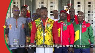 Hugues Fabrice ZANGO, champion du monde du triple-saut fait, Officier de l’Ordre de l’Étalon