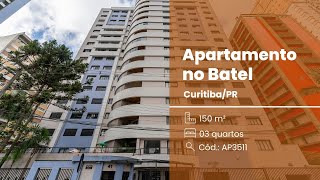 Apartamento, 03 Quartos, 02 Vagas, Churrasqueira à Carvão, Batel, Curitiba.