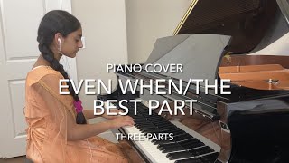 Even When/The Best Part (HSMTMTS) Piano Cover | Olivia Rodrigo | Joshua Bassett | Ananya Parlapalli