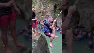 Gelantungan tarzan viral ciwayang #shortvideo