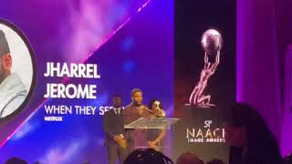 Jhareel Jerome Wins NAACP IMAGE AWARD “ WHEN THEY SEE US “