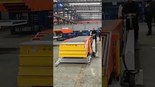 Telescopic Belt Conveyor on the move shipping container loading equipment