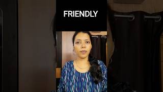 DIFFERENT USES OF 'FRIENDLY' | BUILD YOUR VOCABULARY| SPOKEN ENGLISH #shorts