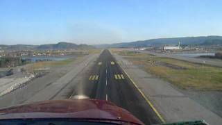 Landing at Værnes with Cessna 172