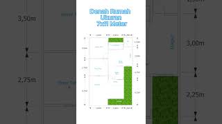 Denah Rumah 7x11 Meter #denahrumah #rumah #desianrumah