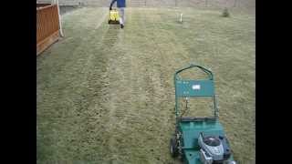 Plugr 850 vs. Lawn Solutions 21 Single pass Side by Side.