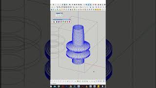 Create Vase in SketchUp #Tips 3 #shorts