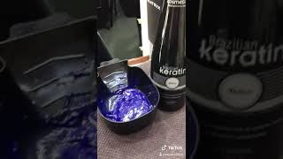 Brazilian keratin application