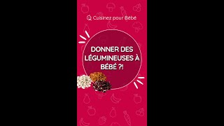 PROPOSER DES LÉGUMES SECS À BÉBÉ 🫘