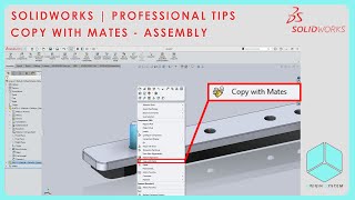 COPY WITH MATES - ASSEMBLY | SOLIDWORKS TUTORIAL  | PROFESSIONAL TIPS | ORIGIN SYSTEM | CAD