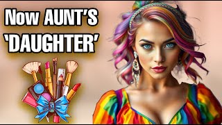 Aunt's Secret Plan Turning Me Into Her Daughter! l Crossdressing Stories #mtf