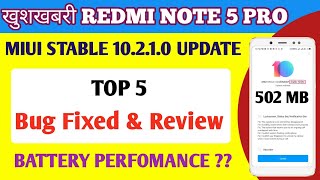 Redmi Note 5 Pro 10.2.1.0 Stable Update Released | Review Battery Performance | Can't Verify Problem