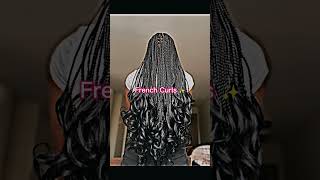 @siju.  Hairstyles for 7th grade: French Curl Braids✨ #blackgirlhair #black #blackisbeautiful