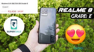 realme 8 from cashify super sale grade: E 6/128 under 3,430 Happy customer #realme8 #unboxingarmy