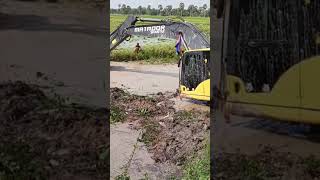 👆 Excavator Matador Shantui Vs. Deep Water In Canal Part 156