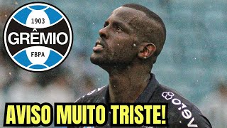 FORÇA CAÍQUE! SAIU AGORA! O PIOR ACABA DE SER CONFIRMADO! NOTÍCIAS DO GRÊMIO