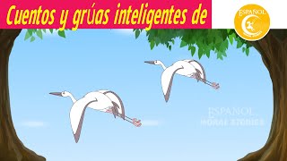 Cuentos y grúas inteligentes de cuentos españoles  | Cuentos para dormir De Hadas -dormir para niños