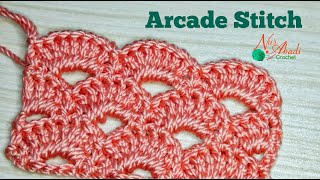 Motif rajutan terbaru "Arcade Stitch" || Beautifull Crochet Stitch