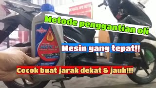 Kapan waktu yang tepat buat mengganti oli motor kalian? simak video berikut••