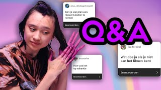 VRAGEN BEANTWOORDEN TERWIJL IK MIJN HAAR FIX | Q&A