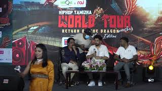 Hiphop Tamizha Aadhi's World Tour Return of the Dragon Press Meet at Coimbatore - indiastarsnow.com