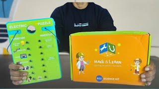 Electric Puzzle Kit from Make and Learn - Unboxing and Review Peephole View Toys