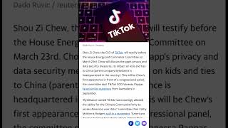 TikTok's CEO will testify before a congressional committee in March