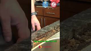 Granite Crack Repair Success - Part 2 #granitecounters #kitchen #interiordesigner