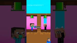 Take The Water Challenge: Baby Steve Vs. Village Family - Minecraft Animation