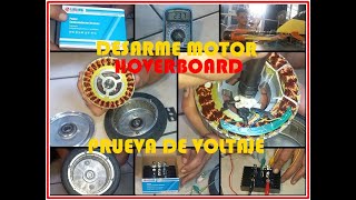 RUEDA DE MOTOR HOVERBOARD ABIRTO Y PRUEBA DE VOLTAJE⚡️CON RESTIFICADOR DE DIODO AC/DC PARETE#2