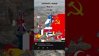 Comments change map of Europe|part 6 #shorts #geotuber #geography #europe