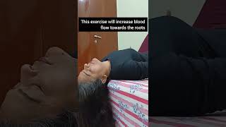 Do this exercise to stop hairfall. #neelamkumar #yogapractice #yogalife